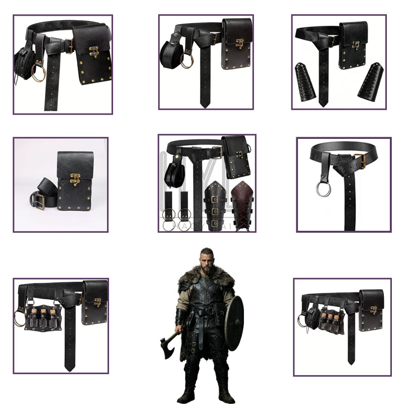Cosplay Prop - Ensemble d'accessoires de costume viking, accessoires