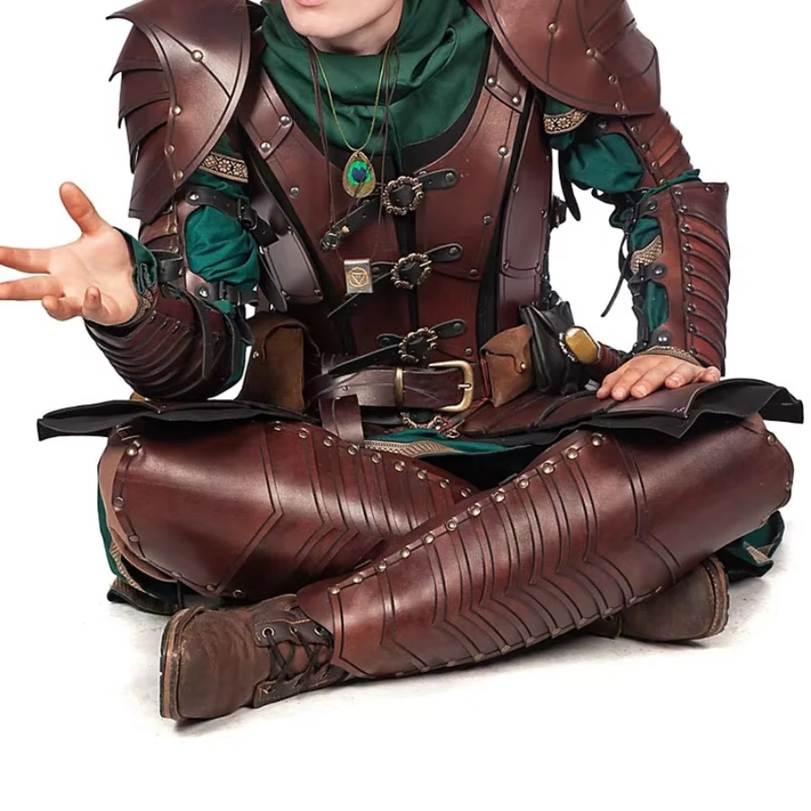 Jambières en cuir de chevalier - Cosplay Prop avis et prix