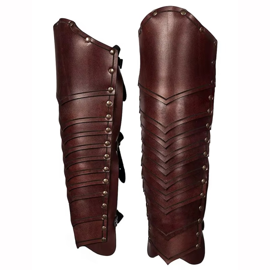 Jambières en cuir de chevalier - Cosplay Prop avis et prix